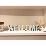 インテリア ウッドオブジェ アルファベット  WELCOME② コラベルタイル 置物 木製