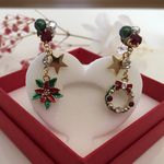 🎄Xmas SALEクリスマスビジューピアス