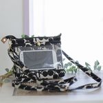 【new】透明ポケットに入れたままスマホが操作できるスマホポシェット/綿麻木の実