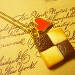 *限定*ネックレス(市松クッキー×ハートチャーム*