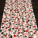 【2/28までSALE】★和布★アンティーク♪古布　綿　羽織　ハギレ（生成り地　小花柄）【j521430469】