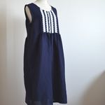 レースのネイビーワンピース　Ｌサイズ