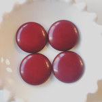 再販無し◆ デッドストック  25mm カボション  ダークレッド