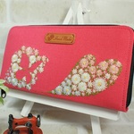手仕事のひとしな　花と蝶とハートの長財布（女性限定開運財布）