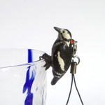 コップが止まり木<アカゲラ>