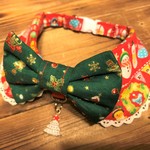犬・猫の首輪　約30～33　cocoちゃんチョーカーNEO　レッド・クリスマス・可愛い