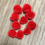 樹脂バラ ハンドメイド 赤
