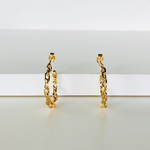 チェーンフープイヤリング/ピアス