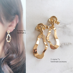 gold×gold メタルピアス/イヤリング