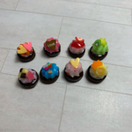 ミニチュアカラフルケーキセット🍰