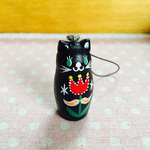 Ｆ様オーダー品＊黒猫ストラップ＊東欧風