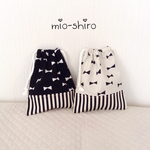 リボン柄の給食袋