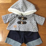yukimi030様専用♪ダッフィー*シェリーメイ♪ダッフルコートとデニムズボン★灰★Mサイズ用