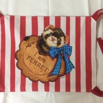 キャリー用ハンモック　赤「I am ferret.」