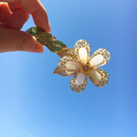 【なんちゃってステンドグラス・花バレッタ】