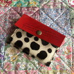 ＊sale＊ダルメシアンハラコ&ヌメ革カードケース