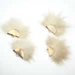 【SALE!】ミンクファーサンドチャーム　ベージュ　D094