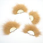 【SALE!】ミンクファーサンドチャーム　キャメル　D095