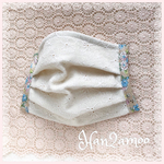 お花刺繍レースの癒されマスク＊サイズオーダー🆗