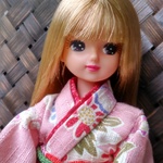 送料無料♥リカちゃん着物（牡丹）