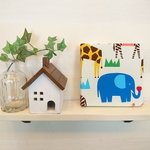 【アウトレット品】動物園のファブリックパネル