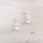 コットンパール☆エアリーピアス/イヤリング