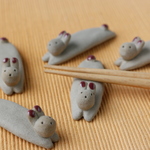 うさぎ箸置き　ミニ巾着付き　33-06