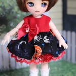 ハロウィンリボンワンピ(黒)
