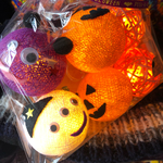6灯優しい灯りハロウィン ラタン&コットンボールライト