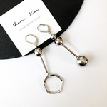 《再販2》all silver asymmetry pierce ／ earring
