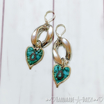 Silver chain♡Turquoise ピアス