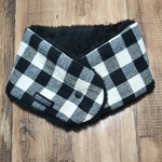 残り3点！！ギンガムチェックネックウォーマー(ブラック)☆レディースサイズ