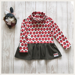 ☆sale☆ 100 タートルギャザーチュニック（いちご）