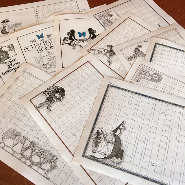 妖精さんの原稿用紙メモ 全12柄入り 合計36枚 作文用紙 メモ帳 メッセージカード ハンドメイドマーケット Minne