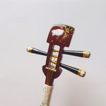 【hababa88様専用ページ】かんざし 「三味線」臙脂色（えんじいろ）６