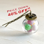 【SALE40%OFF】どんぐり飴のヘアピン