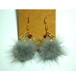 ふわふわ冬ピアス♡ 貼るピアス対応