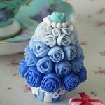Sawako様専用 オーダー品     SALE品💓ブルーローズのミニチュアツリー  