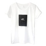 【受注】バラのTシャツ　#01　ホワイト