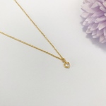 18kgp  小さなハートネックレス