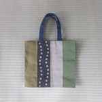 〔畳縁〕バッグ トート小 足跡+カラフル