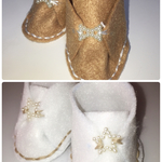 メルちゃんくつ2色セット【ライトブラウン＆ホワイト】