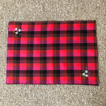 お花刺繍ランチョンマット（4枚セット）