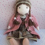 32ｃｍドール　ロングカーディガンの女の子