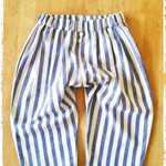 【90size】タック入りパンツ　ストライプ柄