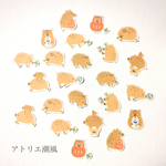 いのししフレークシール 2019②
