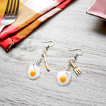 食品サンプルみたいな目玉焼き🍳ピアス(イヤリング対応可)