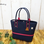 【ki様専用】№1020 倉敷帆布ミニトート～×ネイビー×ショッキングピンク