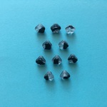 チェコビーズ（ベルフラワー/ジェット×クリスタル/10個）*8mm