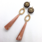 《送料無料》ドイツ製ビーズのクラシックロングピアス